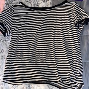 black and white tee shirt